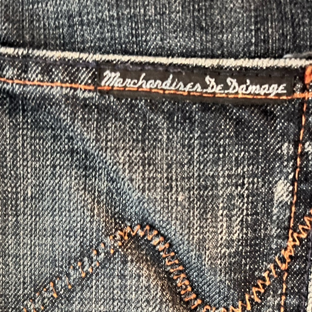 Jean Paul Damage Distressed Franco Blue Jeans 38 x 34 - Picture 8 of 10